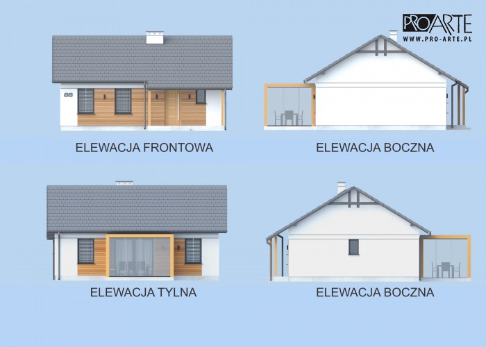 PEGO dom letniskowy szkielet drewniany